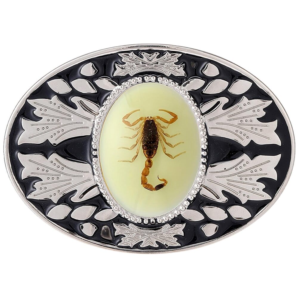 5680 Western Belt Buckle Luminous Scorpion Cowboy Belt Buckle Maple Leaf